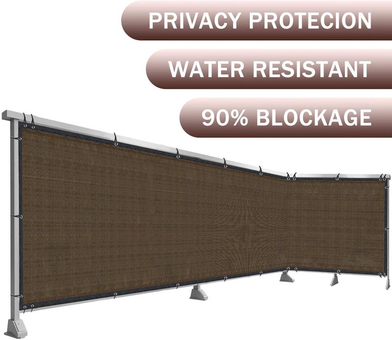 DearHouse Balcony Privacy Screen Shield Cover, 3.5ft x16.5ft, Includes 35 pc Cable Ties for Porch Deck Outdoor Backyard Patio - Image 5